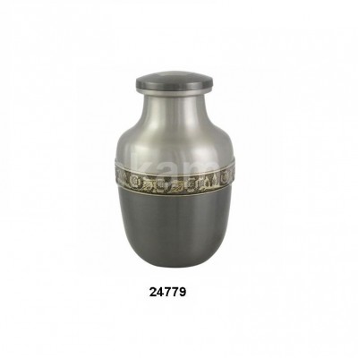 Two Tone Brass Human Funeral Cremation Human Ash Urn