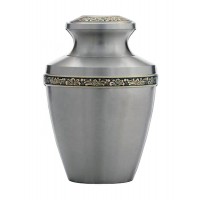 Odessa Pewter Floral Brass Urn