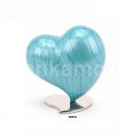 Turquoise Heart Keepsake Urn