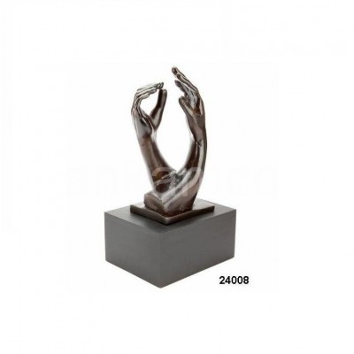 Aluminium Praying Hands Sculpture Urns