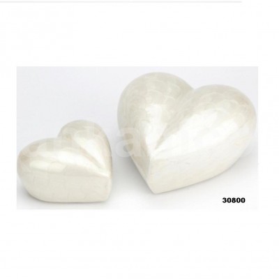 Pearl Aluminium Heart Keepsake Urn