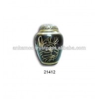 Engraved Cat Brass Pet Cremation Urn